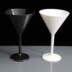 Black Polycarbonate Plastic Martini Glass: Box of 12