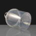 2L Clear Round 168mm Diameter Tamperproof Bucket & Lid