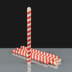 Bubble Tea Straws - Red / White 200mm x 12mm
