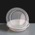 24oz Round White Plastic Take Away Container & Lid