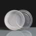 24oz Round White Plastic Take Away Container & Lid