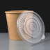 Plastic Lid for 26oz Kraft Heavy Duty Paper Soup Container 