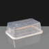 650cc Clear Rectangular Plastic Container and Lid