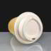 Biodegradable Bagasse Sip-Thru Lid to fit 8oz Paper Coffee Cups