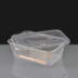 750cc Clear Rectangular Plastic Container and Lid