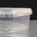 750ml Clear Rectangular Tamperproof Container and Lid