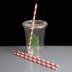 Red and White Striped Paper Straws