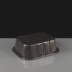 i2r 500ml Black / Gold Rectangular Foil Trays 150 x 125 x 45mm