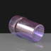 Purple Reusable Pint UV Plastic Glasses