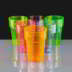 Reusable Mixed Coloured Pint Plastic Glasses