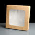 Brown Cardboard Pie Window Boxes 203 x 39mm