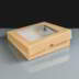 Kraft Cake Box With Window - 204 x 204 x 37mm 