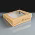 Kraft Cake Box With Window - 204 x 204 x 37mm 