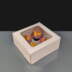 White 4 Hole Cupcakes Boxes with Window