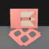 Pink Cupcake Boxes with 4 Holes