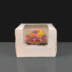 White Single Hole Cupcake Boxes With Window