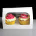 Windowed Cupcake Boxes with 2 Cavity Insert