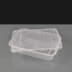 Economy 500cc Clear Rectangular Plastic Container and Lid