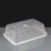 Economy 650cc Clear Rectangular Plastic Container and Lid