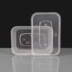 750cc Clear Rectangular Plastic Container and Lid