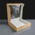 Square Kraft Cake Box With Window 258 x 258 x 52mm 