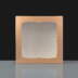 Square Kraft Cake Box With Window 254 x 254 x 76mm 