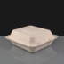 8x8" Compostable Bagasse Square Meal Boxes