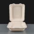 8x8" Compostable Bagasse Square Meal Boxes