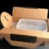 Small BROWN Corrugated Carry Box / Handled Lunch Box - Pack of 20