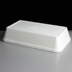 Dart FD34 970ml Rectangular White EPS Foam Container optional lid