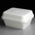 Dart FD15 430ml Rectangular White EPS Foam Container optional lid
