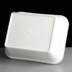 Dart FD15 430ml Rectangular White EPS Foam Container optional lid