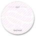 Custom Round Label - EAT Hand Made Pink (Roll of 25)