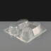 2 Cavity Plastic Hinged Cupcake Box or Pod