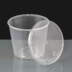 T25 - Clear Round Plastic Container and Lid