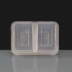 2 Compartment 750cc Clear Rectangular Plastic Container and Lid