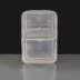 2 Compartment 1000cc Clear Rectangular Plastic Container and Lid