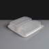 Clear 2 Compartment Square Plastic Container and Lid