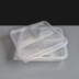 Clear 3 Compartment Square Plastic Container and Lid