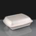 3 Compartment Large Meal Box WHITE