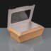 Large Food To Go Taste Boxes - Brown with Window - 48oz