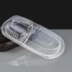 Deluxe 3 Comp Microwavable Clear Lid