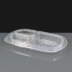 Deluxe 3 Comp Microwavable Clear Lid