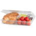 Nibble Snack Box 3 Cavity Curved Insert Clear