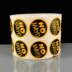 Black and Orange No Mayo Labels Pack of 2000