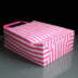 Pink Candy Striped Handled SOS Bags 180 x 80 x 230mm