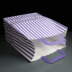 Purple Candy Striped Handled SOS Bags 250 x 140 x 300mm