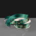 Happy Christmas Ribbon - Green & White - 23mm x 22m