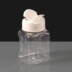 100ml Square Plastic Spice Jar & Lid
