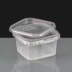 SQUARE Clear 280ml Tamperproof Container and Lid